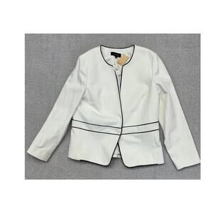 Talbots Women's White Blazer Size 12 NWT #60973
